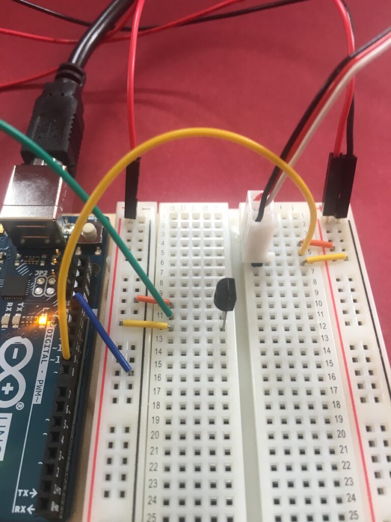 Aufbau Arduino Analog-Thermometer
