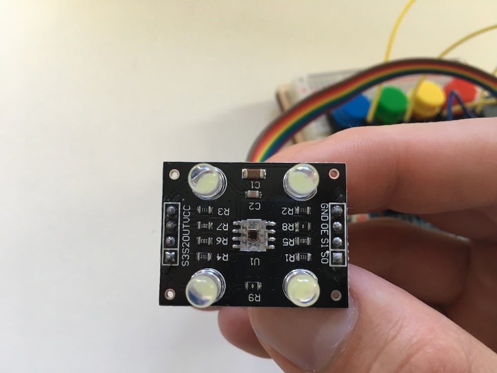 Draufsicht Farbsensor