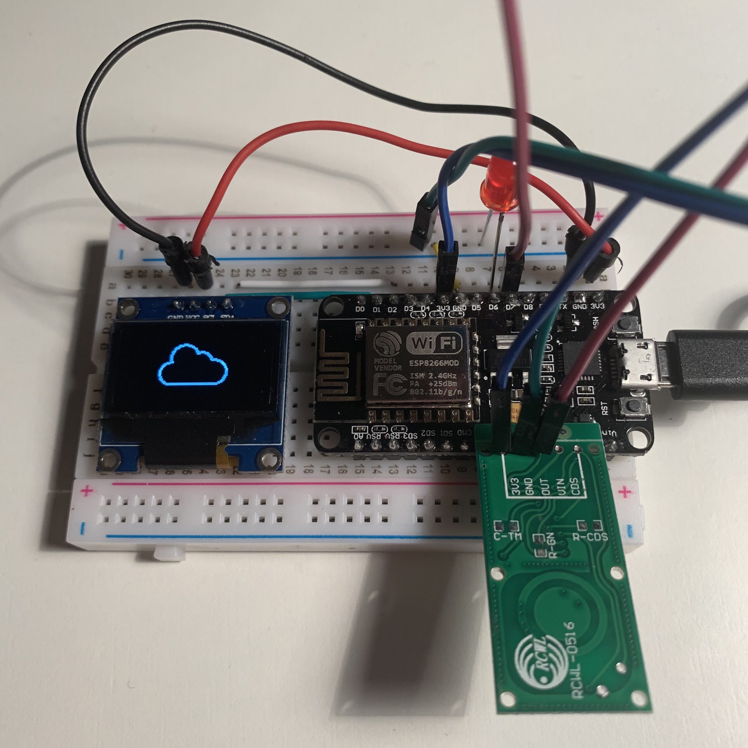 Projekt mit Bild auf OLED-Display