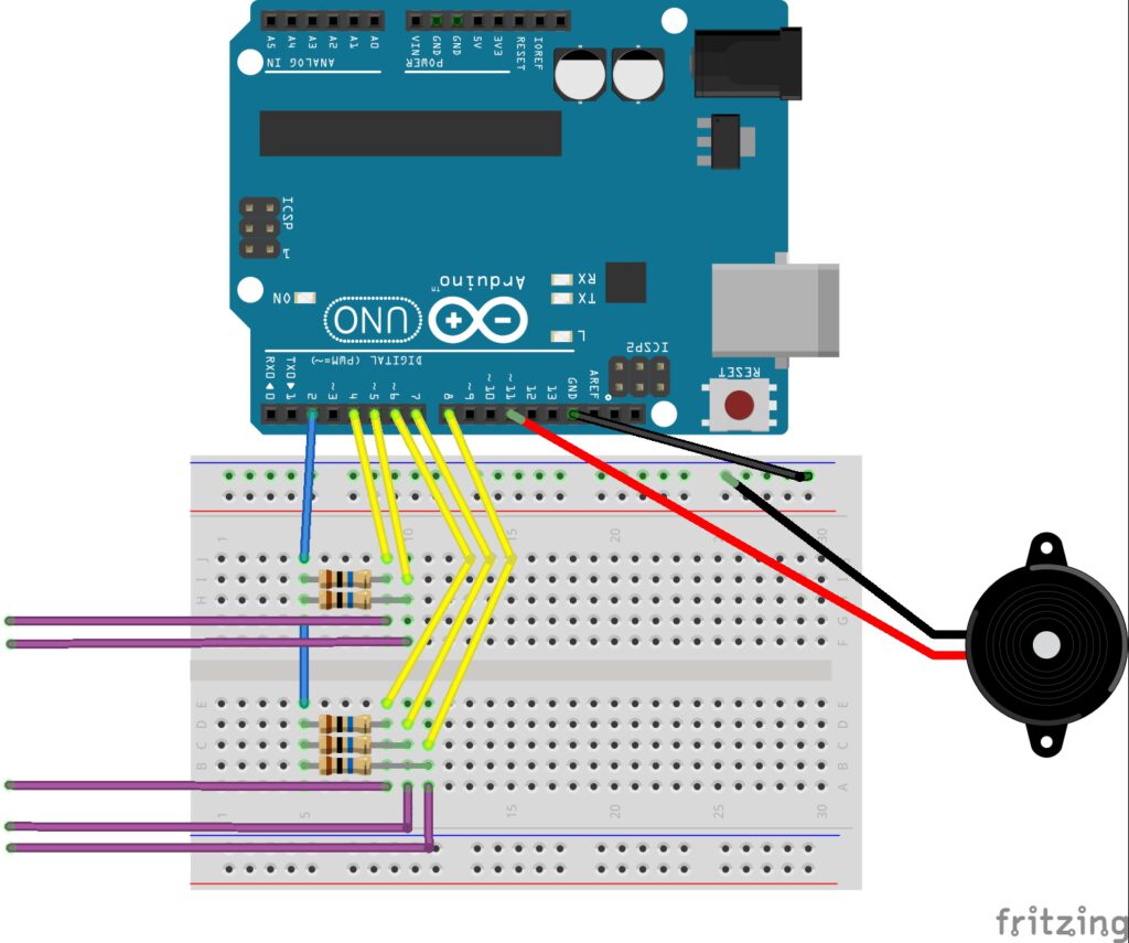 Aufbau der Arduino Orgel