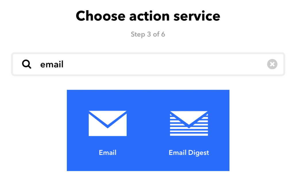 E-Mail auf IFTTT