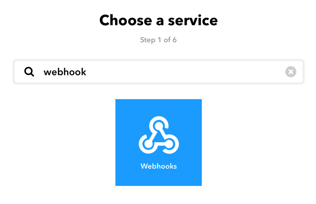 webhooks bei IFTTT