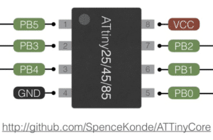 Pinout des ATtiny85