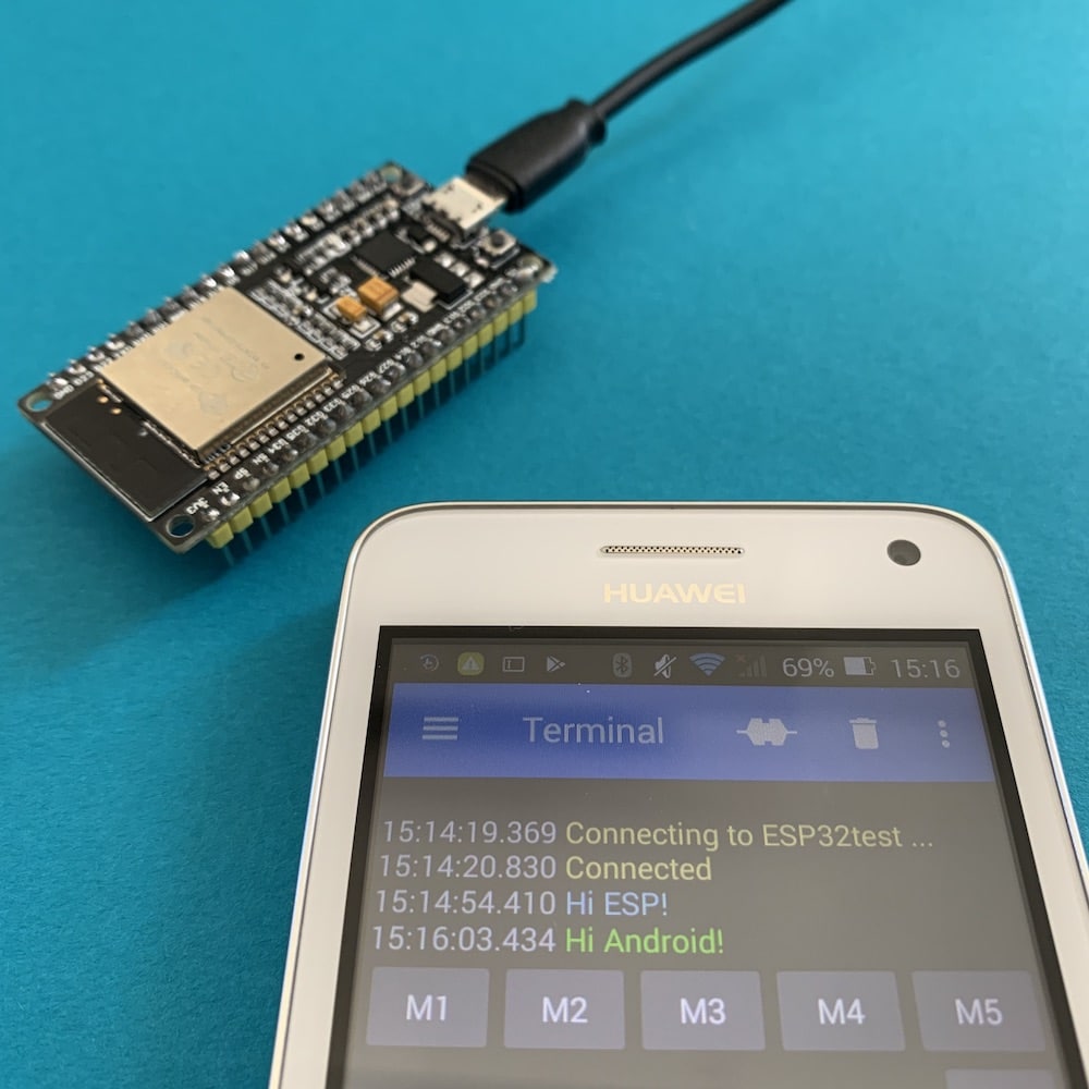 Nachricht vom ESP32 empfangen