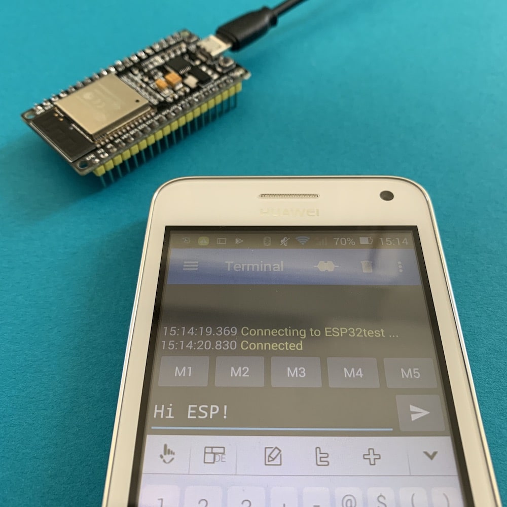 Nachricht an einen ESP32 senden