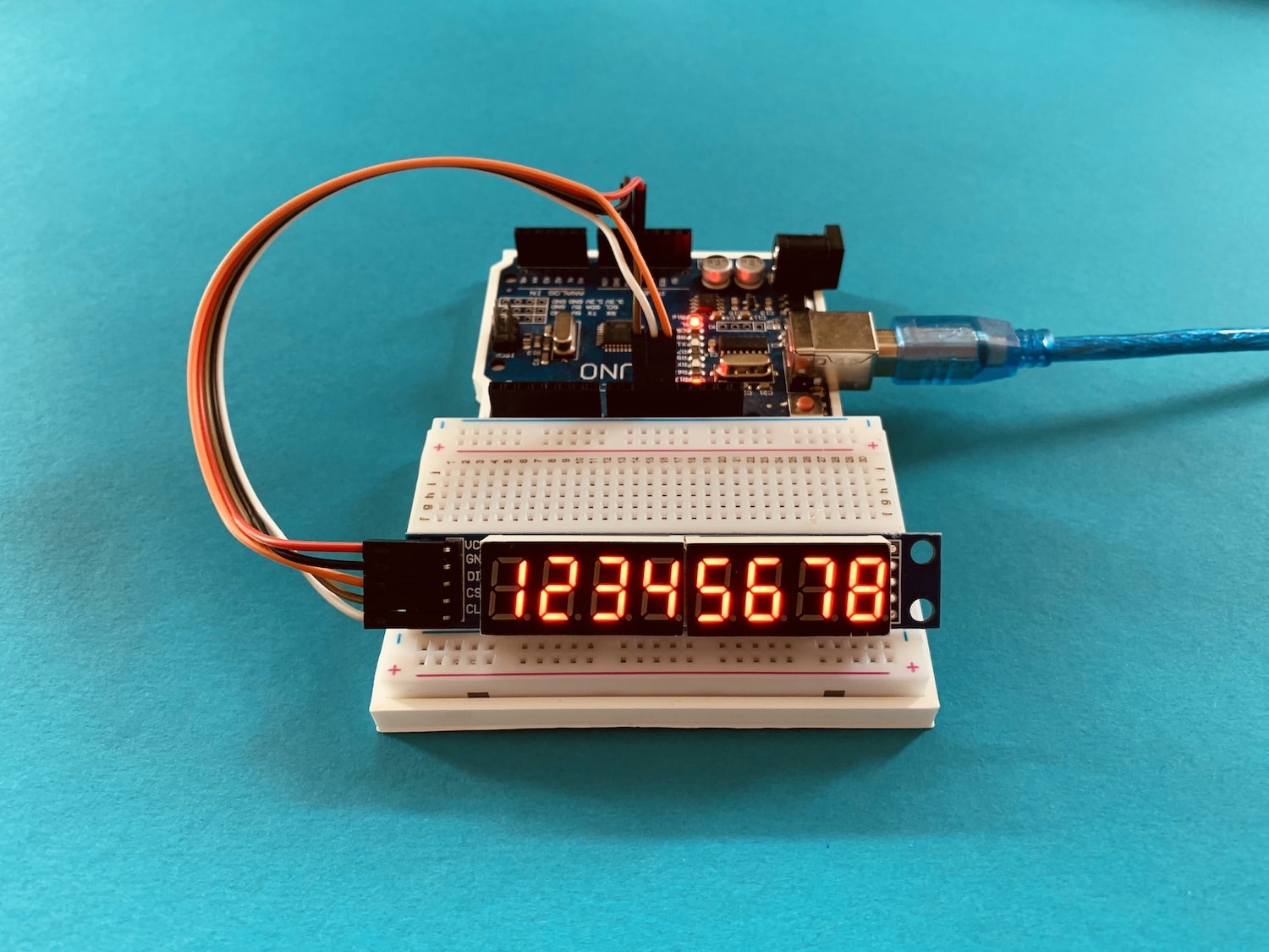 7-Segment-Anzeige am Arduino