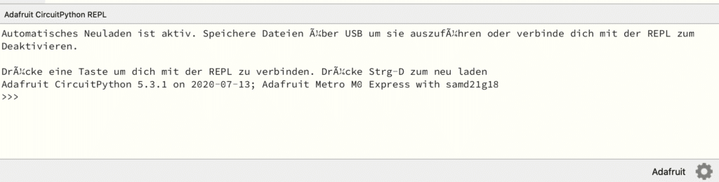 Die REPL im Mu Editor