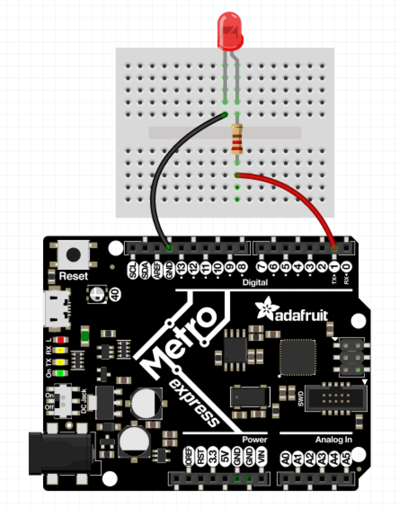 Ein erster Test mit CircuitPython und Adafruit Metro Express