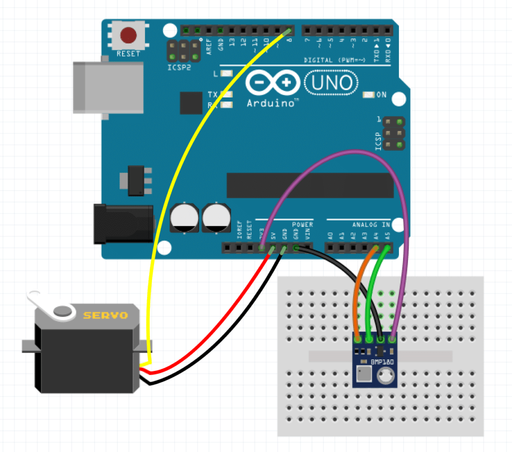 Aufbau der Arduino Wettervorhersage