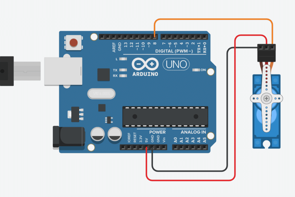 Anschluss eines Servos am Arduino Uno