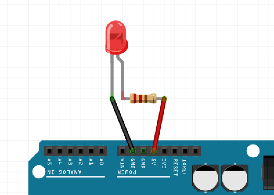 Eine LED am Arduino UNO