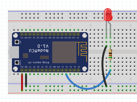 Anschluss LED am ESP8266