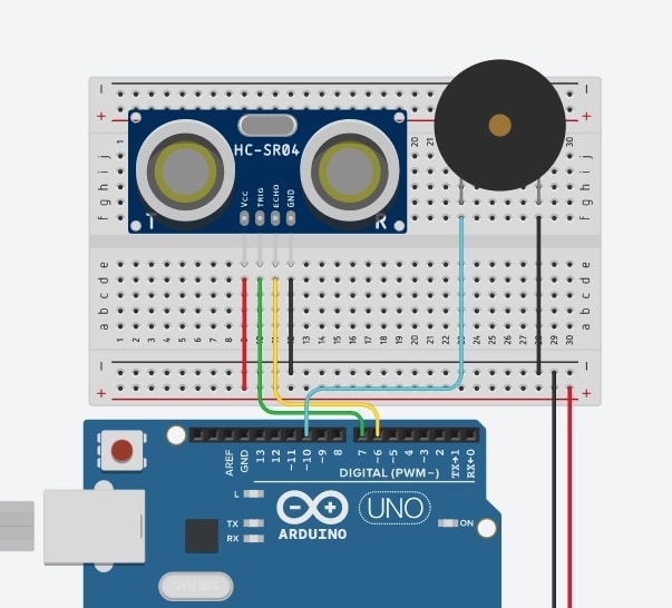 Aufbau Arduino Theremin