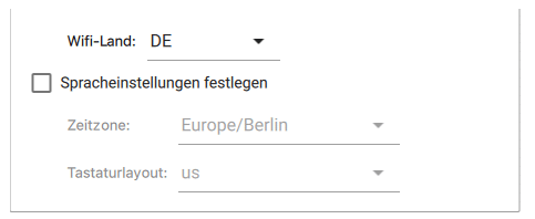 Raspberry Pi Imager erweiterte Optionen