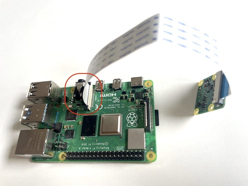 Kamera am Raspberry Pi anschließen