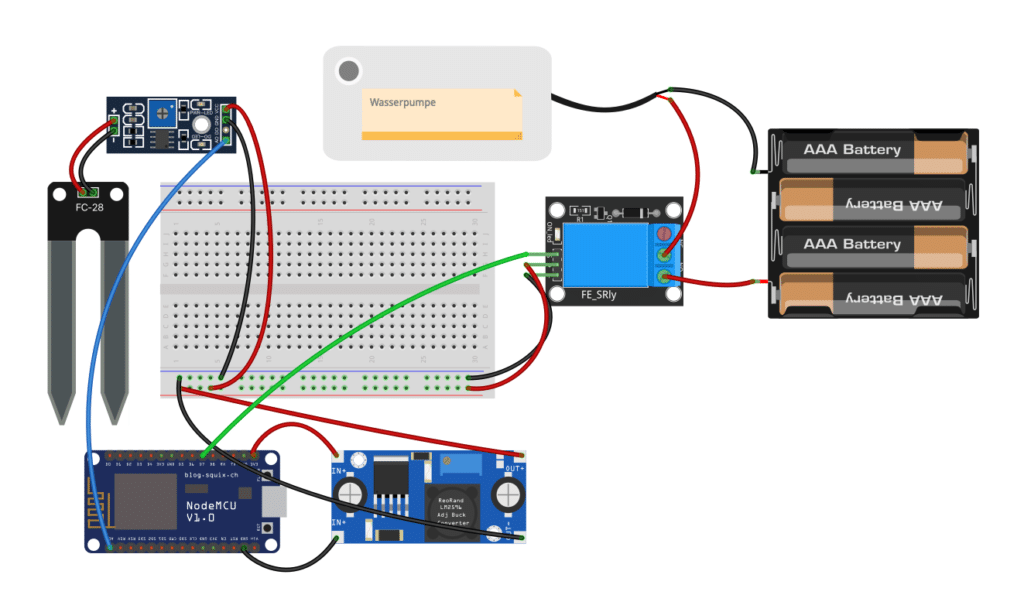 Pflanzenbewässerung mit dem ESP8266