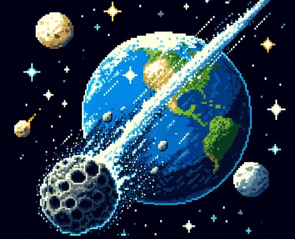 Asteroid Vorbeiflug