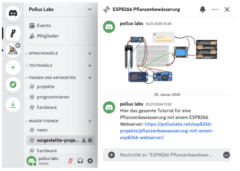 Discord Server Pollux Labs