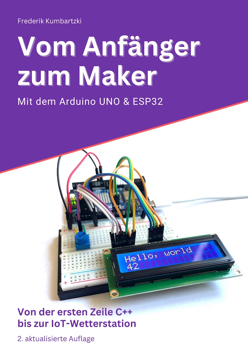Buchcover: Vom Anfänger zum Maker mit dem Arduino & ESP32